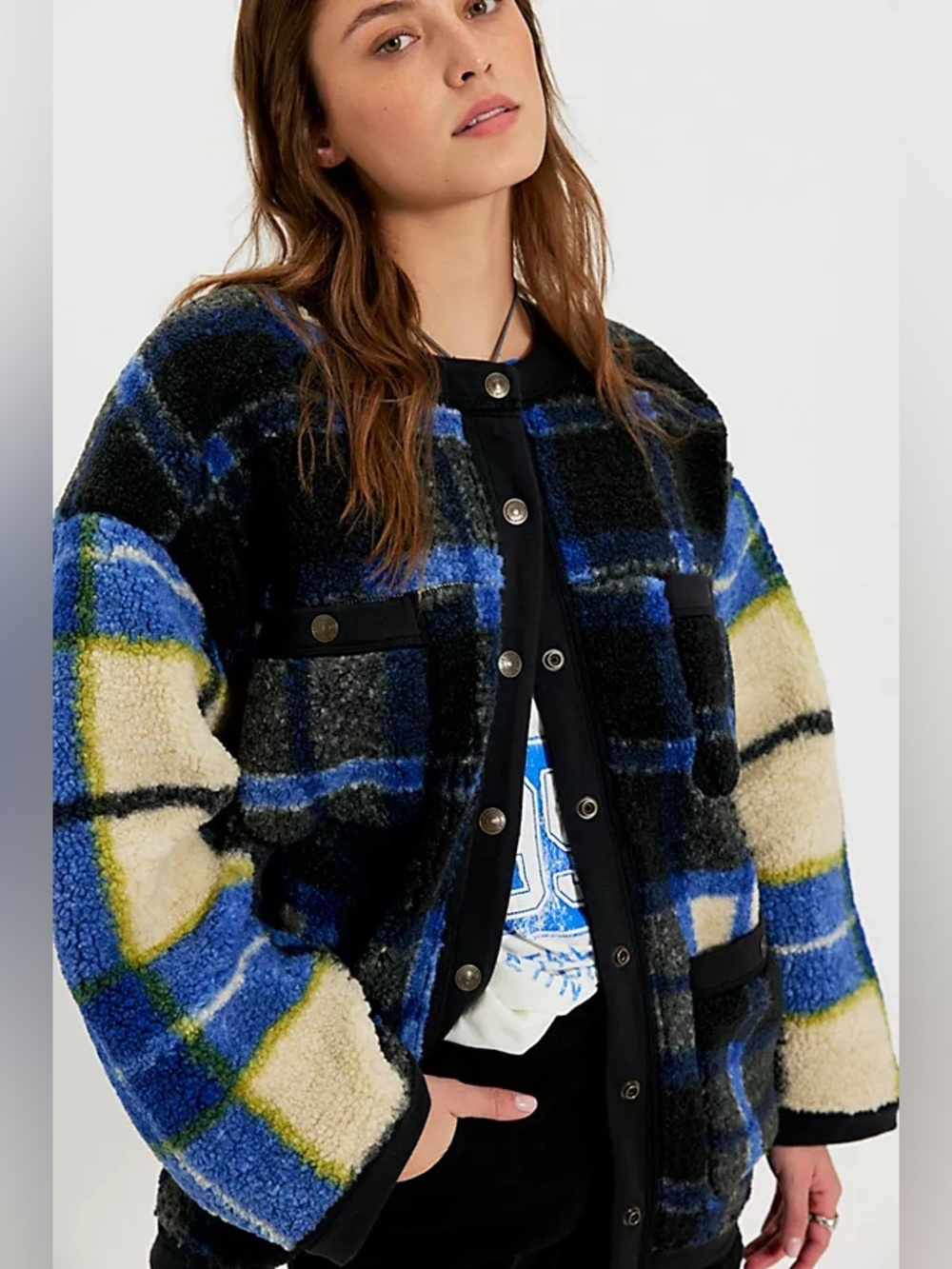 940. FREE PEOPLE We The Free Heritage Cardi in Black Combo Sz XS NWT $228